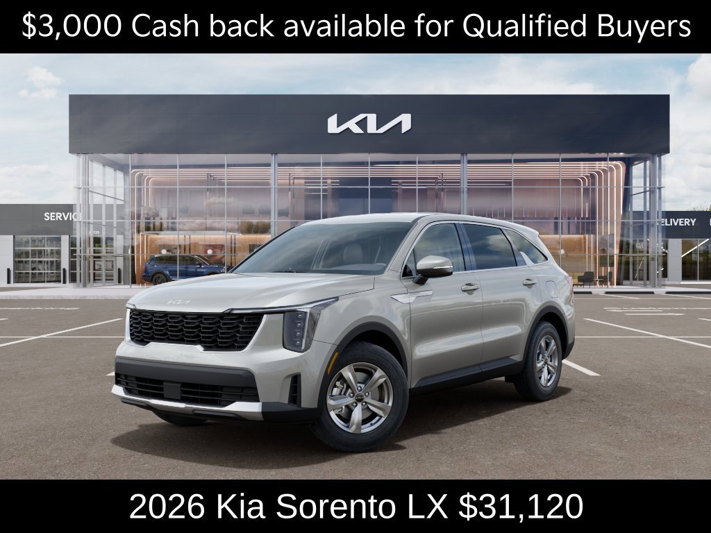 New 2026 Ivory Silver Kia LX image 2