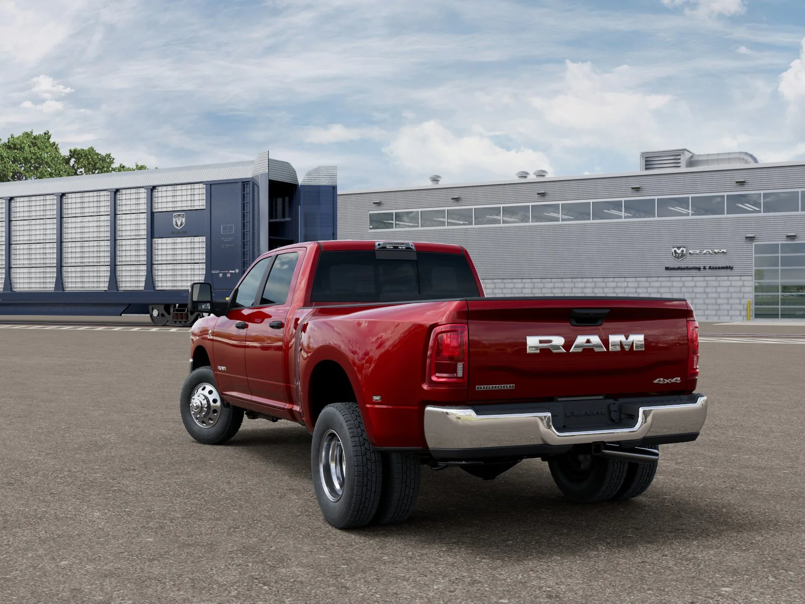 New 2026 Molten Red Pearl-Coat Exterior Paint RAM Big Horn image 3