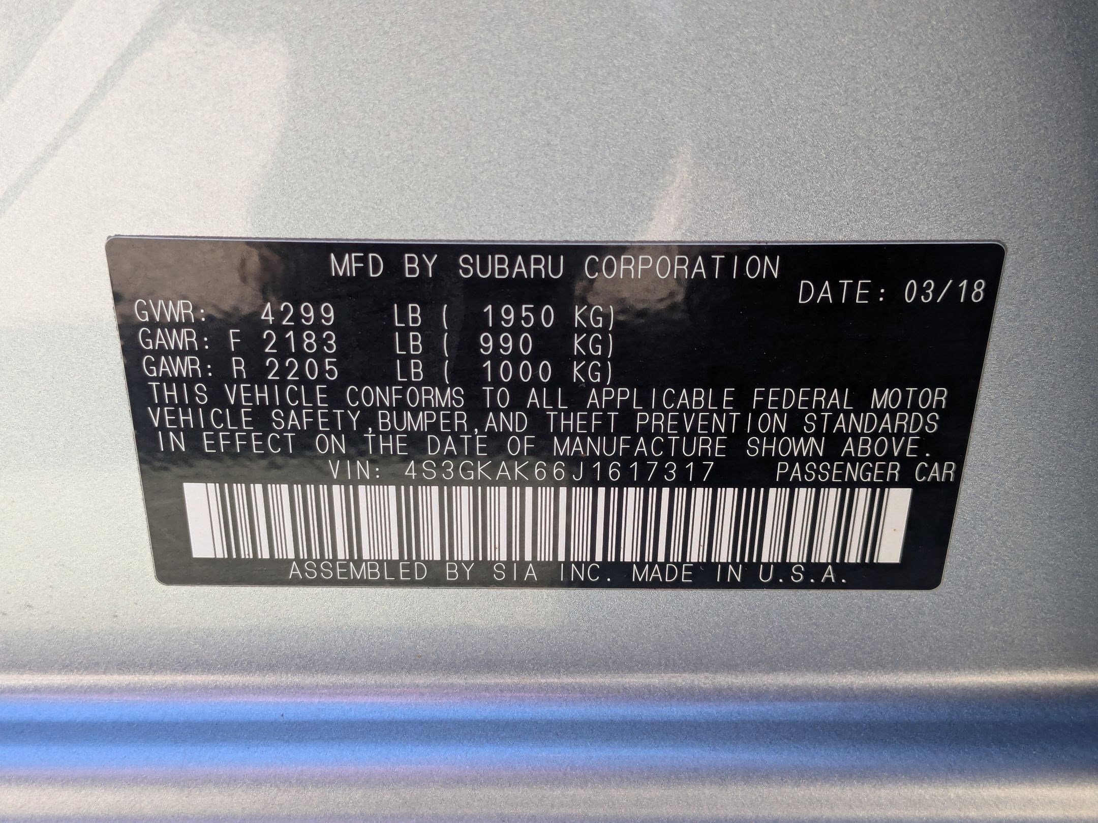 Used 2018 Ice Silver Metallic Subaru Sport image 30