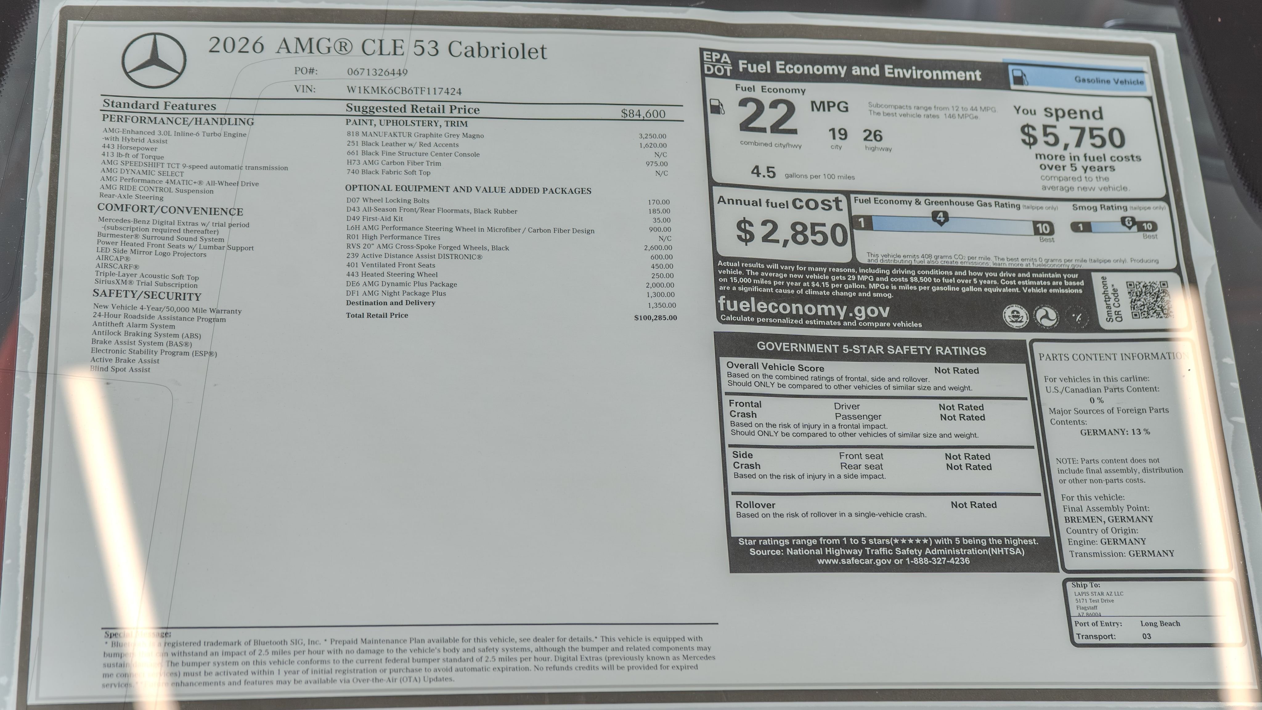 New 2026 MANUFAKTUR exclusive graphite grey magno Mercedes-Benz CLE 53 AMG® image 40