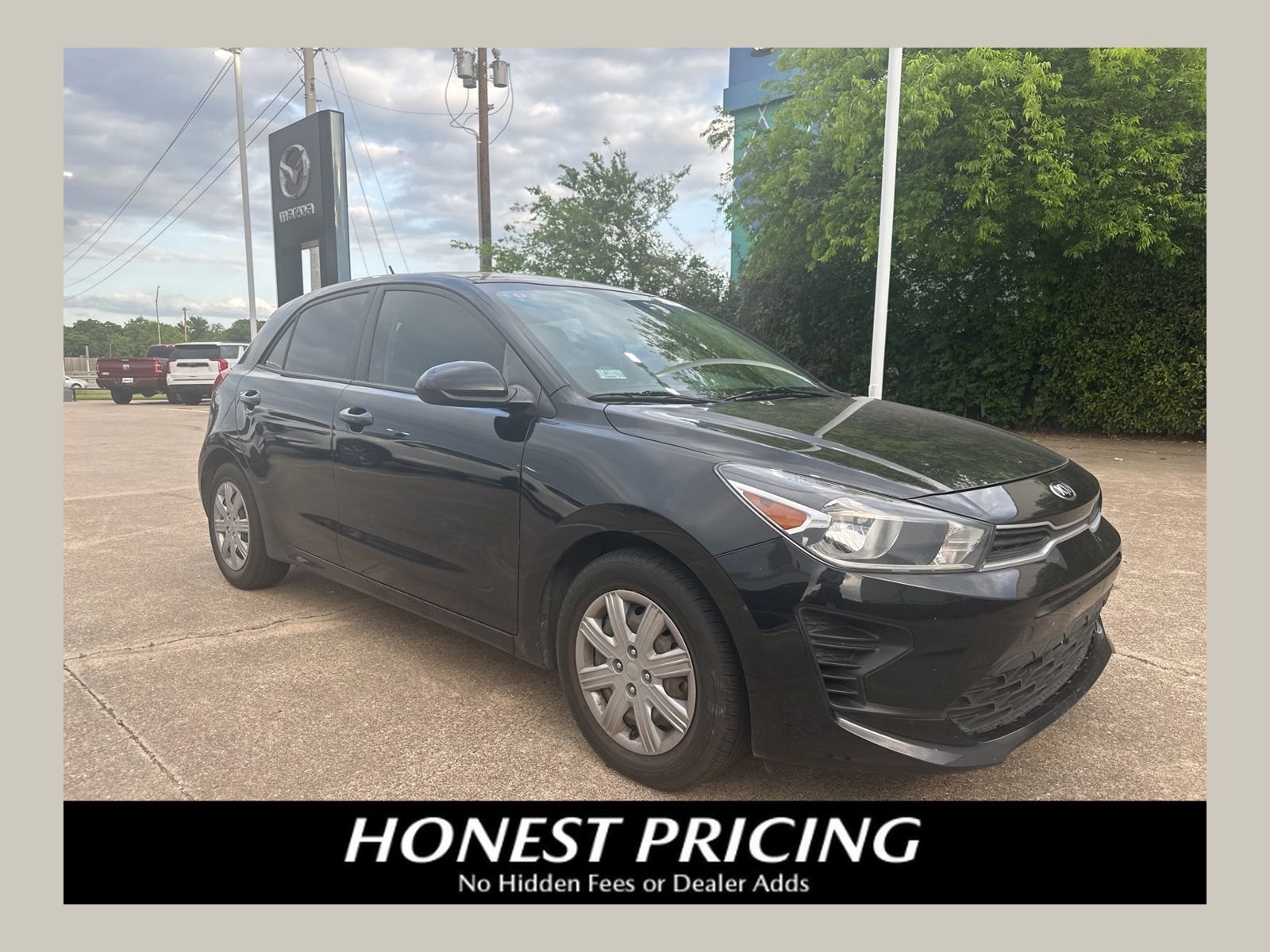 Aurora Black 2021 Kia Rio5 Hatchback