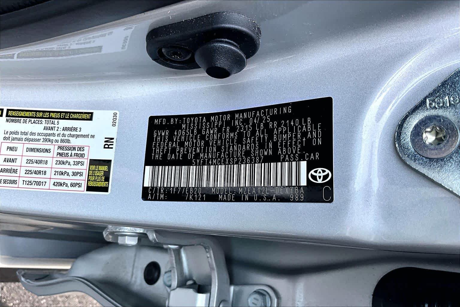 Used 2025 Classic Silver Metallic Toyota XSE image 34