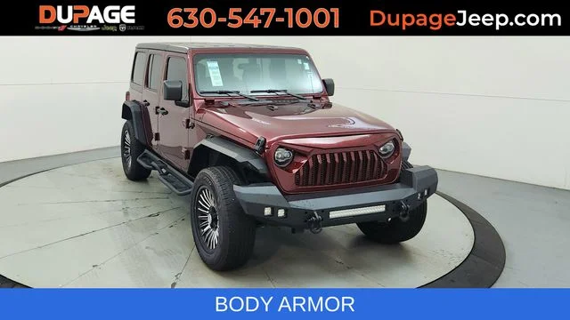 Used 2022 Red Jeep Unlimited Sport S image 1