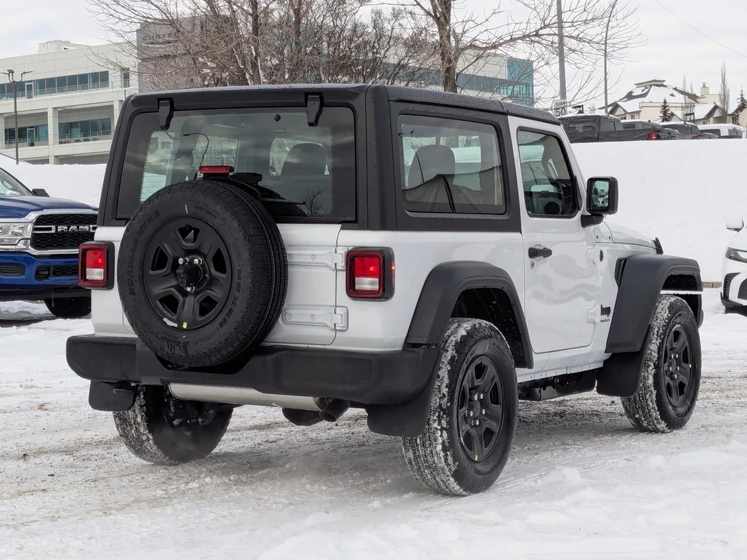 New 2026 White Jeep Sport - - 4x4 - 2.0L Turbo Engine - 12.3 Uconnect 5 Display - Black Freedom Hardtop & More! image 8