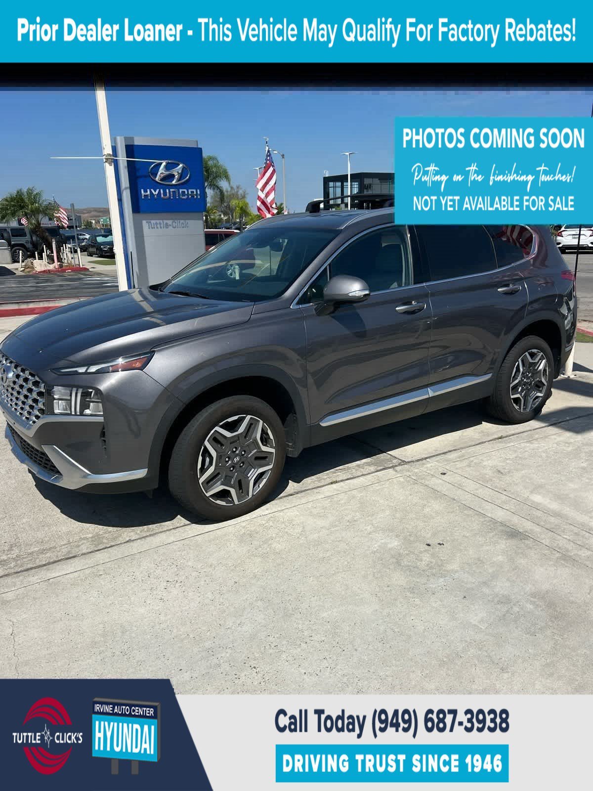 Used 2023 PORTOFINO GRAY HYUNDAI SEL CONVENIENCE image 1