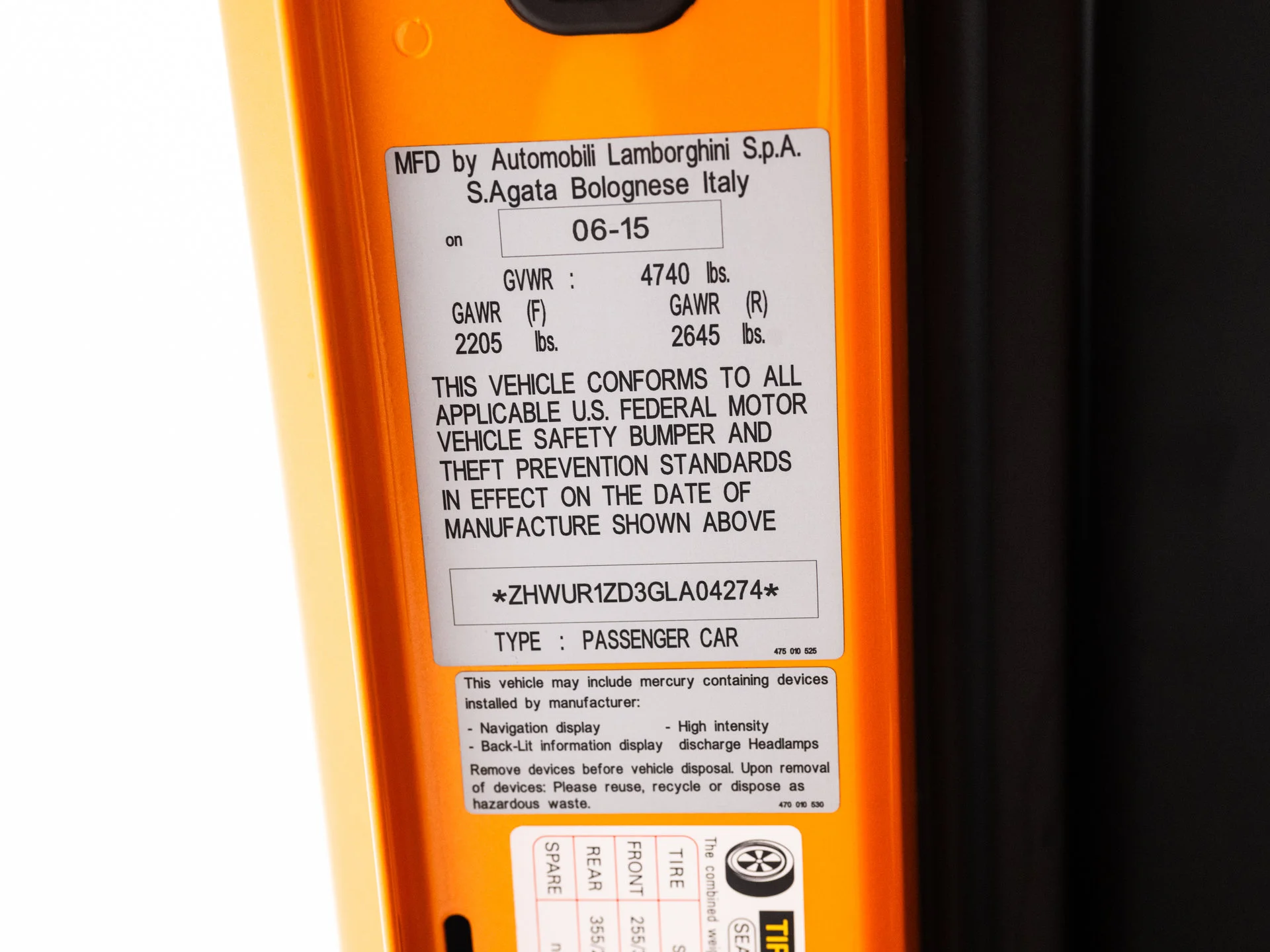 Used 2016 Arancio Atlas Pearl Effect Lamborghini LP700-4 image 45