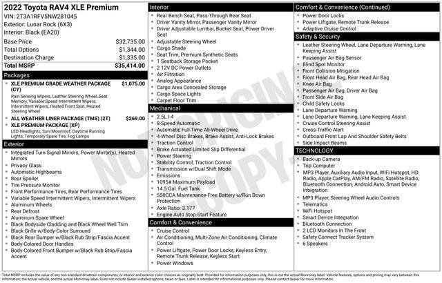 Certified Used 2022 LUNAR ROCK Toyota  image 36