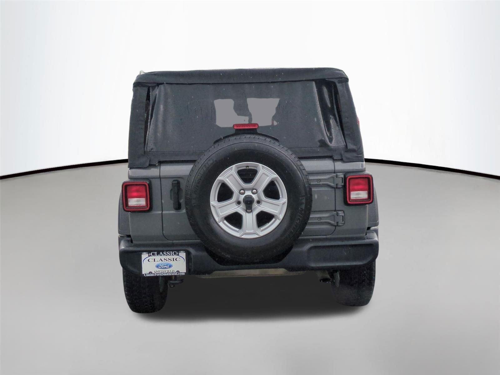 Used 2021 Granite Crystal Metallic Clearcoat Jeep Unlimited Sport S image 4