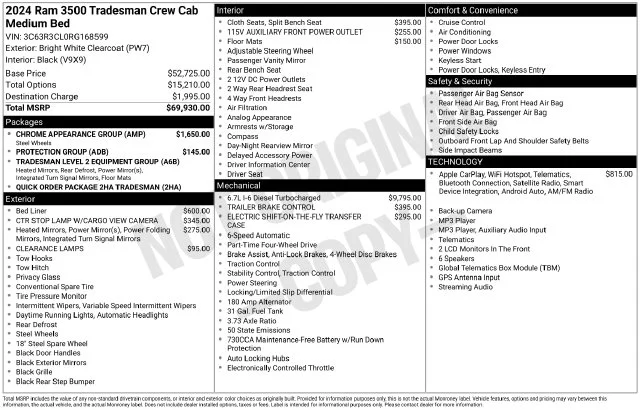 Used 2024 Bright White Clearcoat Ram Tradesman image 36