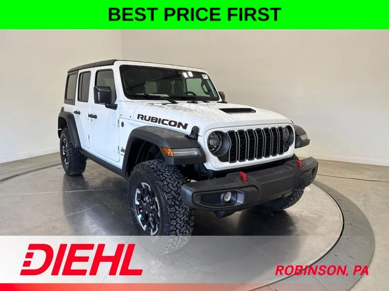 New 2026 Bright White Clear-Coat Exterior Paint Jeep Rubicon image 1