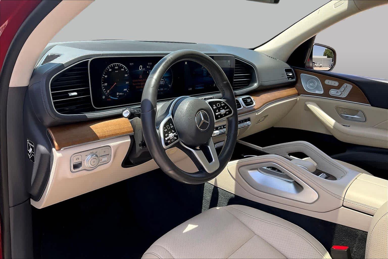Used 2020 designo Cardinal Red Metallic Mercedes-Benz GLS 450 image 18