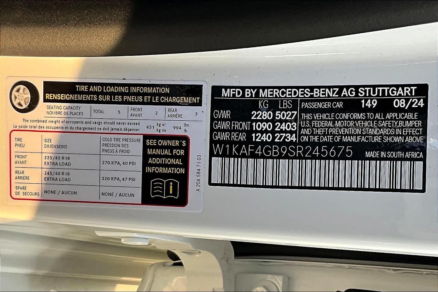 Used 2025 Polar White Mercedes-Benz C 300 image 18