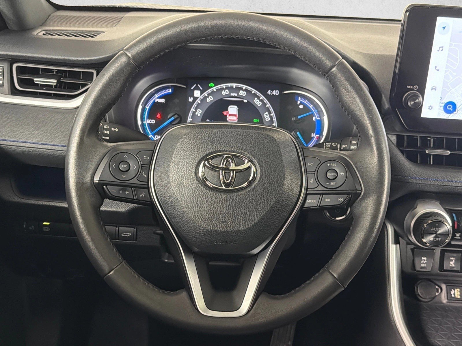 Used 2024 Cavalry Blue/Midnight Black Metallic Toyota Hybrid XSE image 26