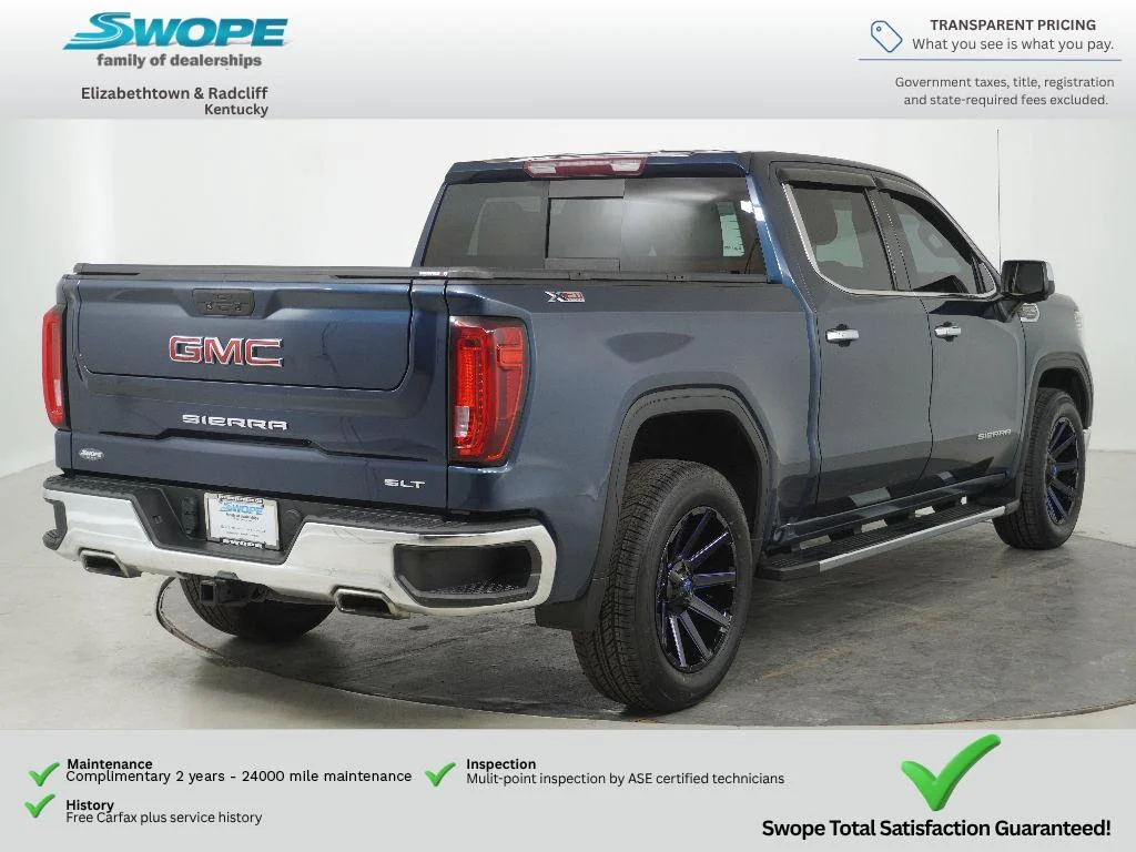 Used 2020 Pacific Blue Metallic GMC SLT image 6