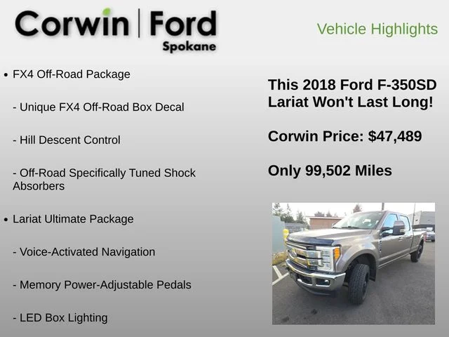 Used 2018 Stone Gray Metallic Ford Lariat image 6