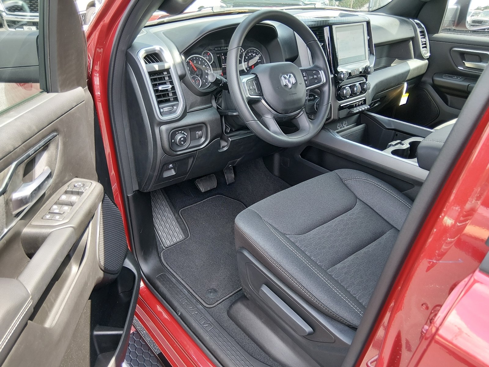 New 2026 Molten Red Pearl-Coat Exterior Paint RAM Big Horn Crew Cab 4x2 5