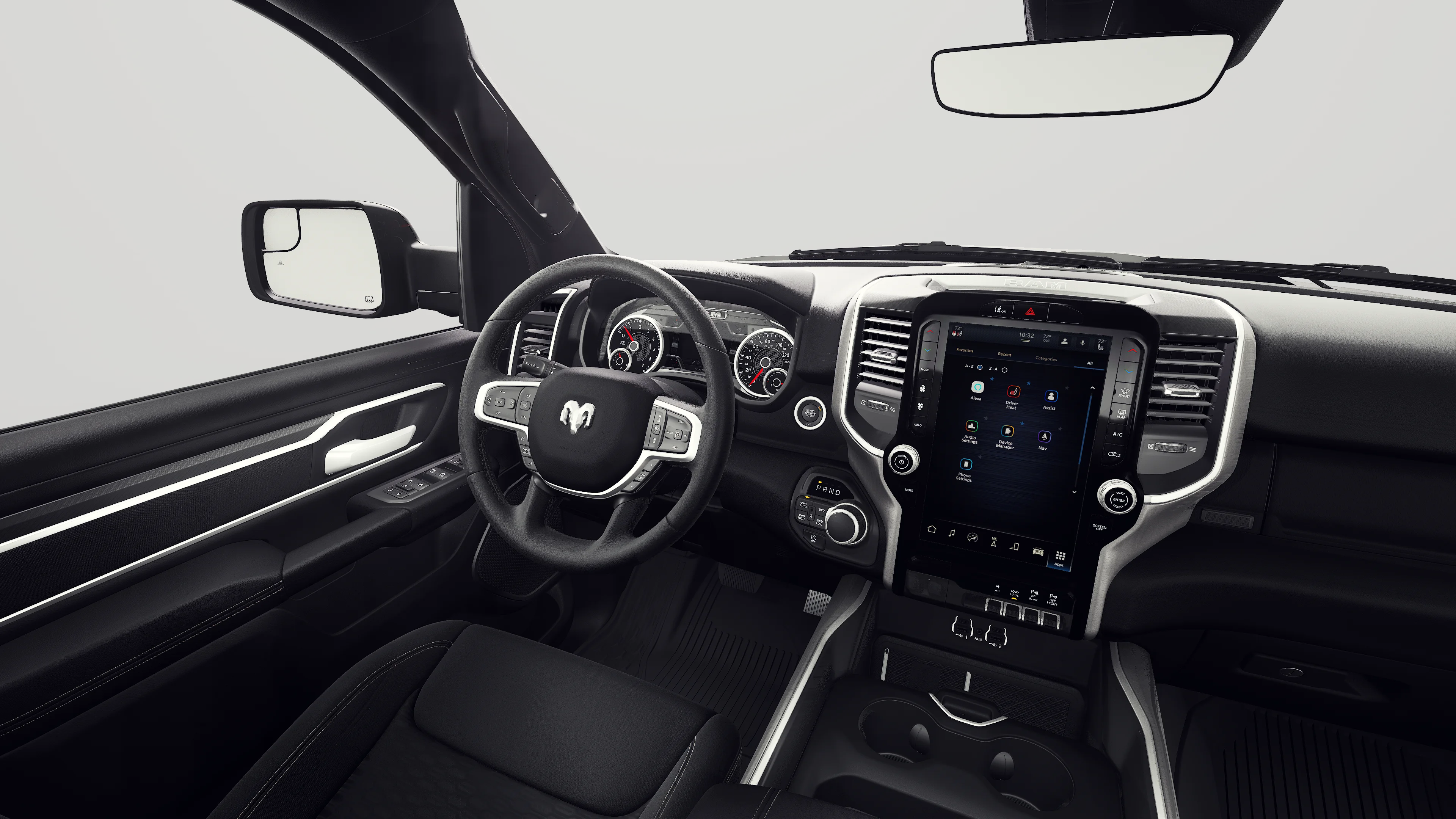New 2027 Diamond Black Crystal Pearl-Coat Exterior Paint RAM BIG HORN image 8