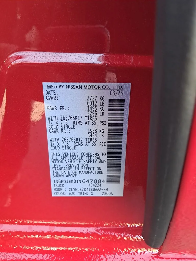 New 2026 Red Nissan SV image 31