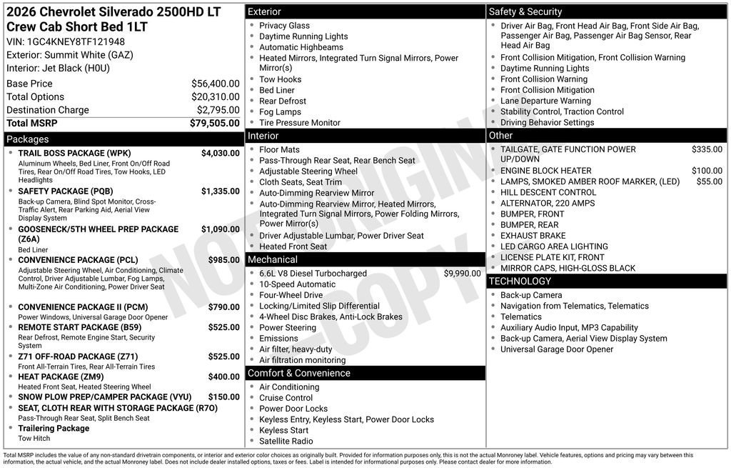 2026 Chevrolet Silverado 2500 HD