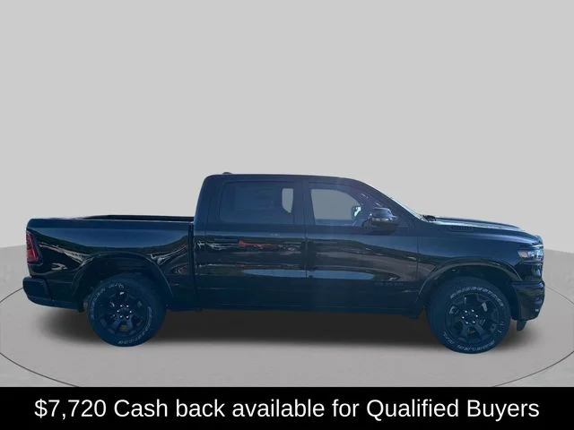 New 2026 Diamond Black Crystal Pearl-Coat Exterior Paint RAM Big Horn/Lone Star image 2