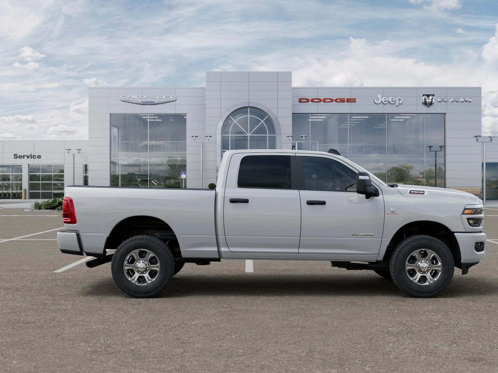 New 2025 Bright White Clearcoat RAM Big Horn image 56