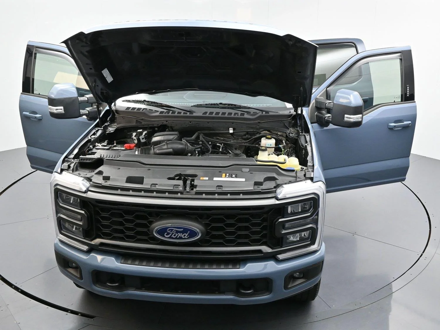Used 2023 Azure Gray Metallic Tri-Coat Ford Lariat image 46