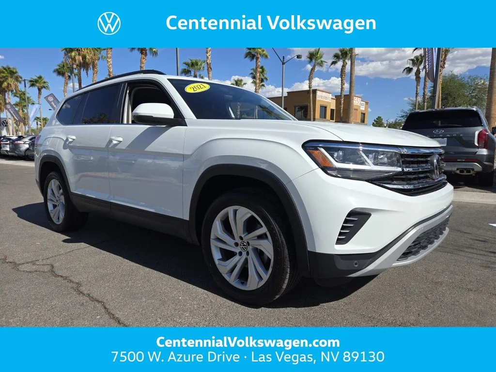 Used 2021 White Volkswagen 2.0T SE w/Technology image 1