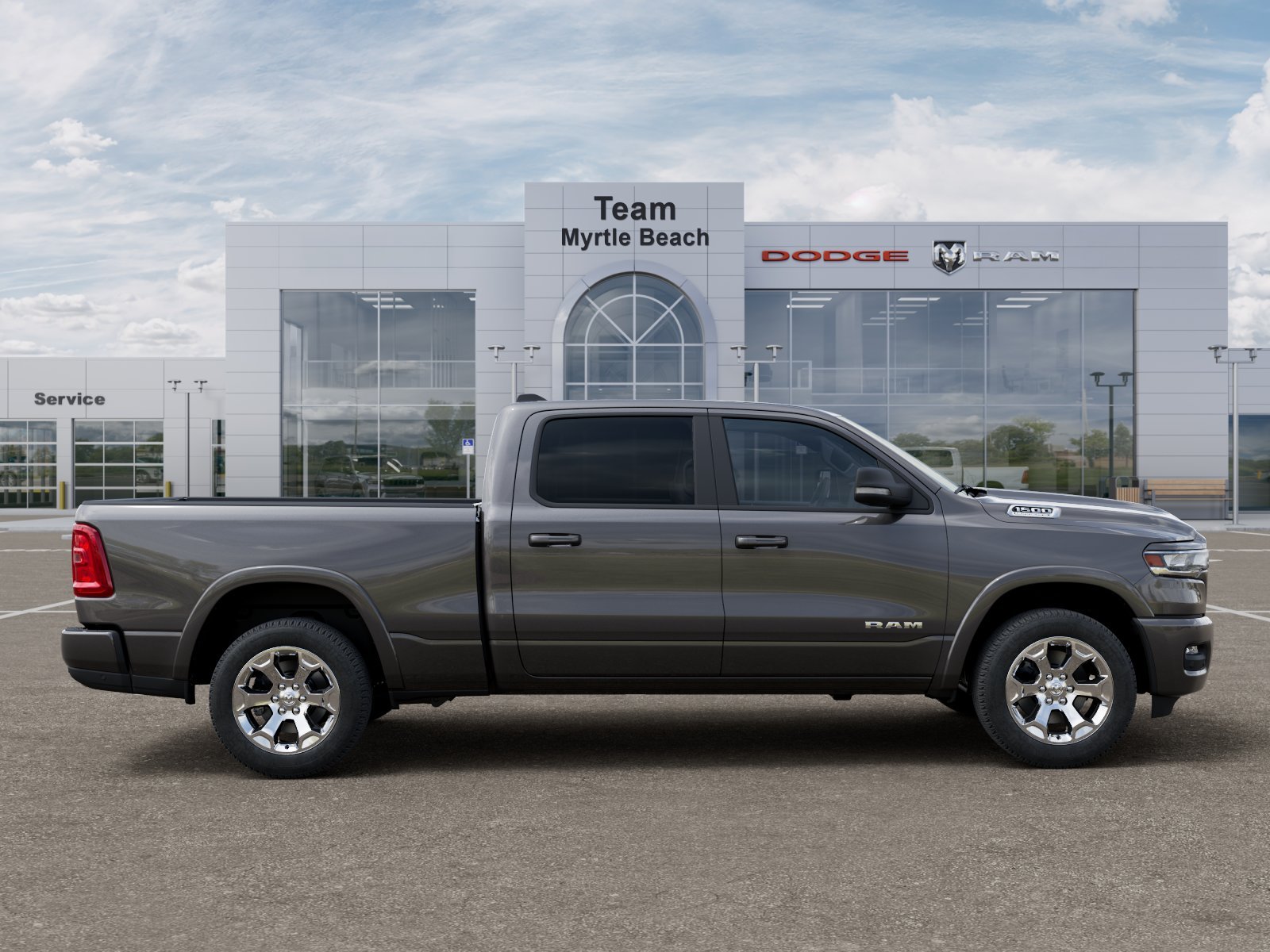 New 2026 Granite Crystal Metallic Clear-Coat Exterior Paint RAM Big Horn/Lone Star image 47