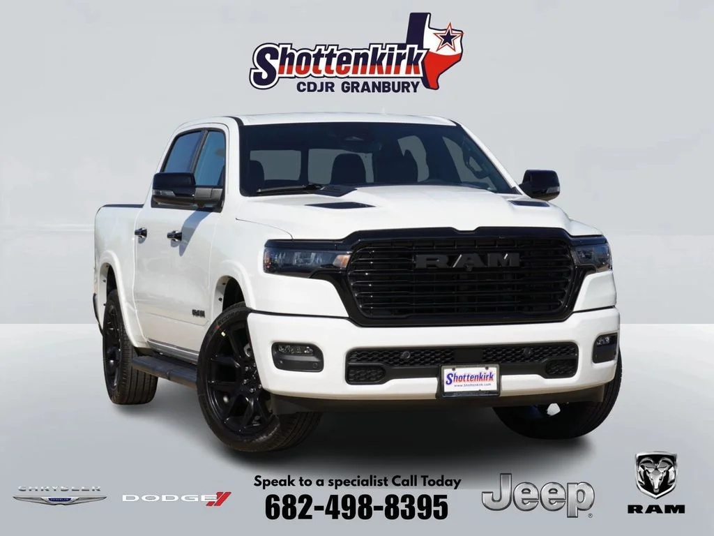 New 2026 Bright White Clear-Coat Exterior Paint RAM Laramie image 1