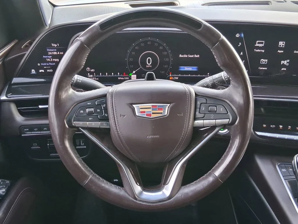 Used 2021 CRYSTAL WHITE TRICOAT Cadillac Sport Platinum image 11