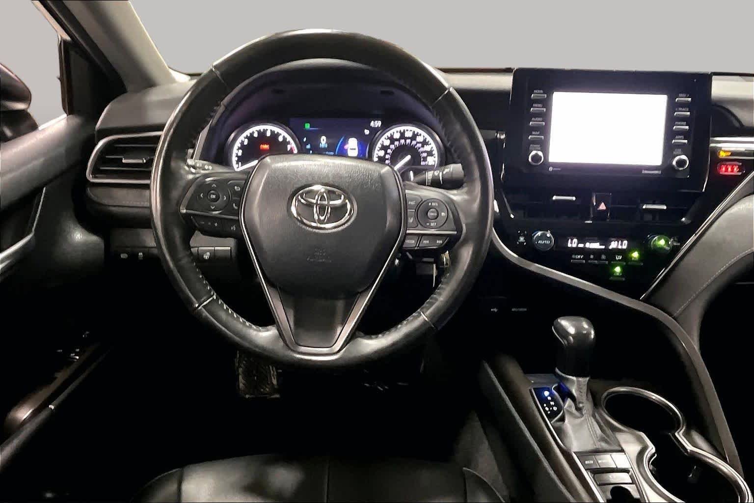 Used 2023 Midnight Black Metallic Toyota SE image 6