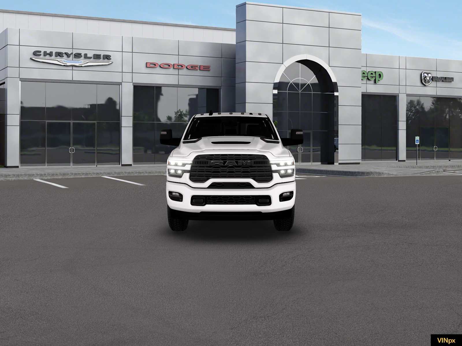 New 2026 Bright White Clear-Coat Exterior Paint RAM Laramie image 11