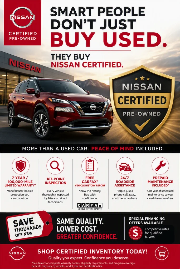 Certified Used 2024 Black Nissan ENGAGE image 2