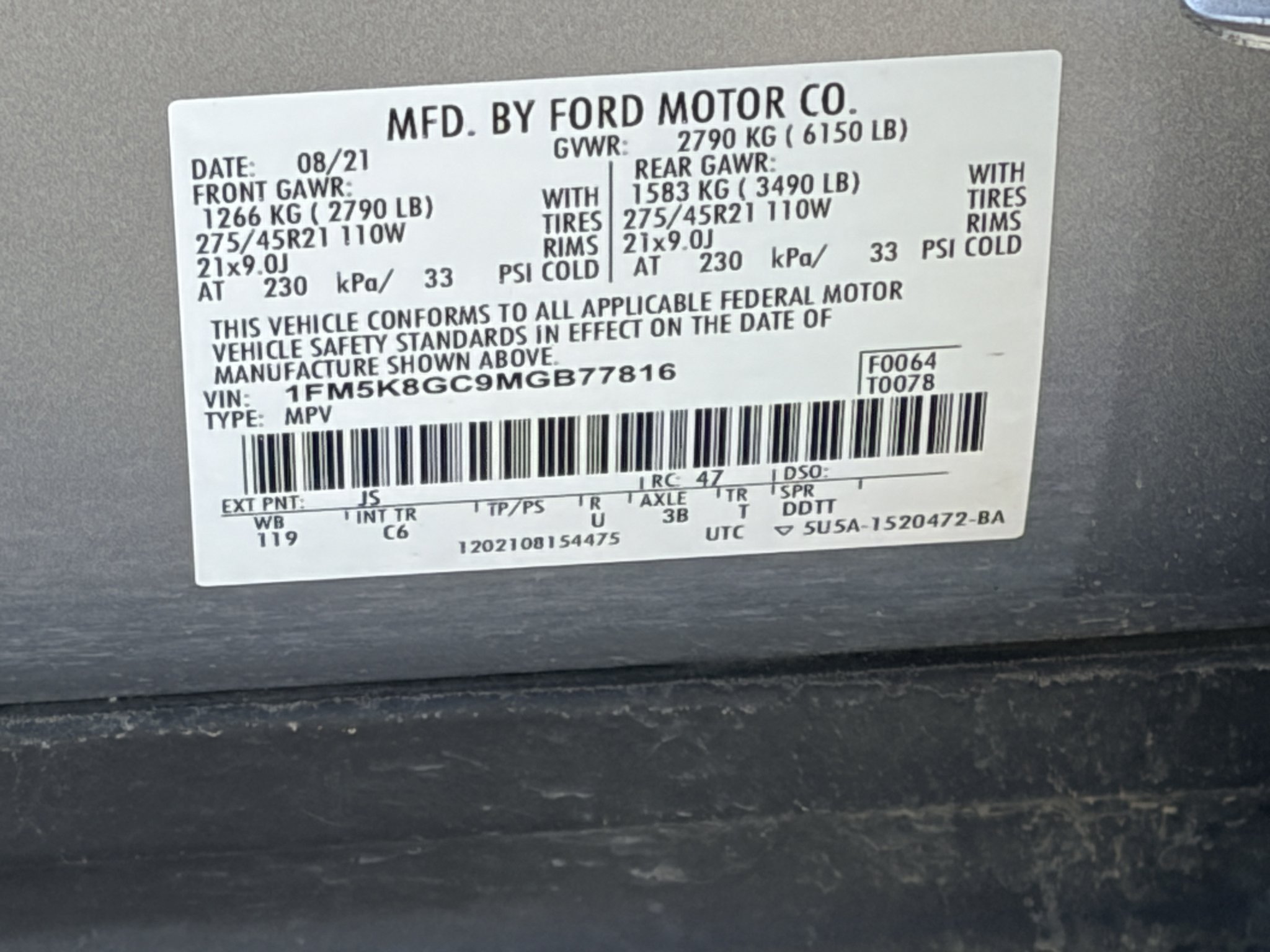 Used 2021 Iconic Silver Metallic Ford ST image 32