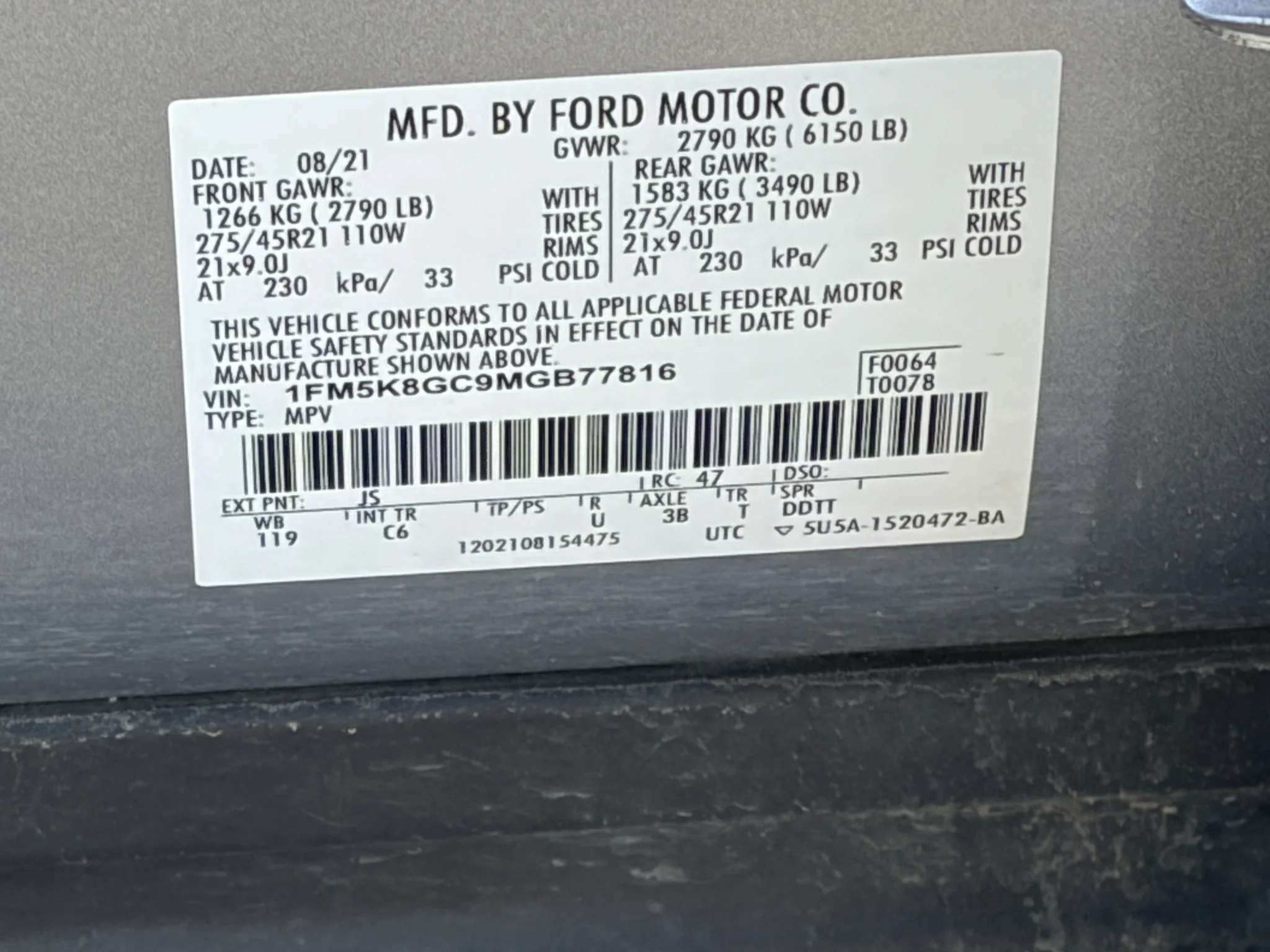 Used 2021 Iconic Silver Metallic Ford ST image 32
