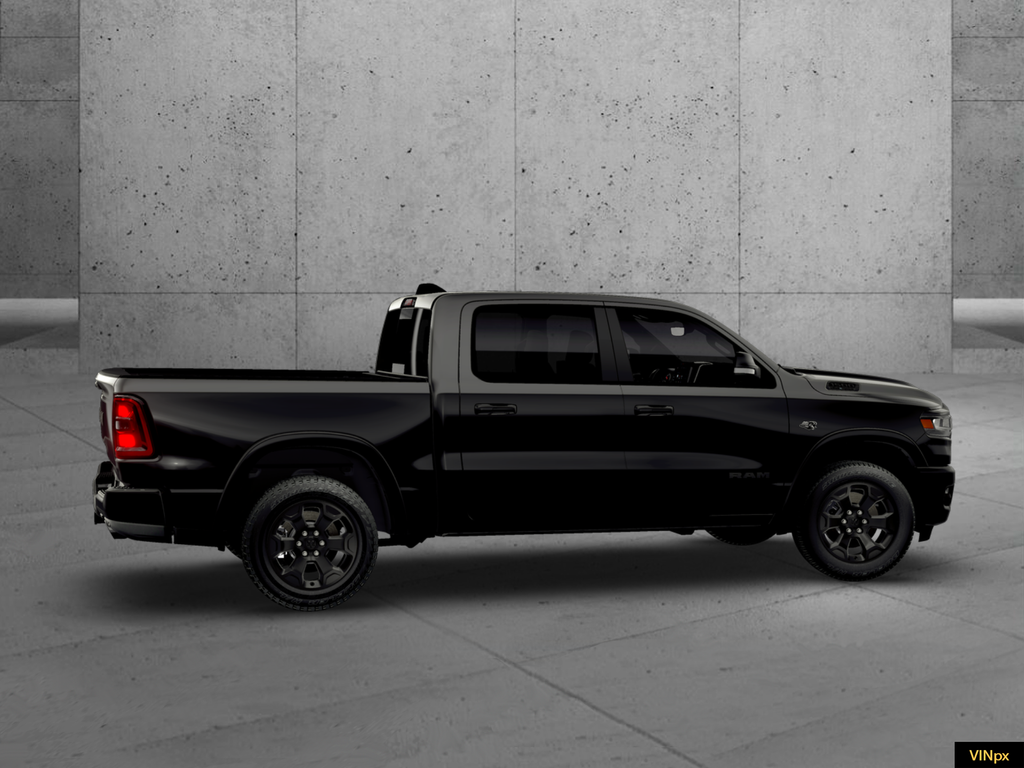 New 2026 Diamond Black Crystal Pearl-Coat Exterior Paint RAM Big Horn/Lone Star image 12