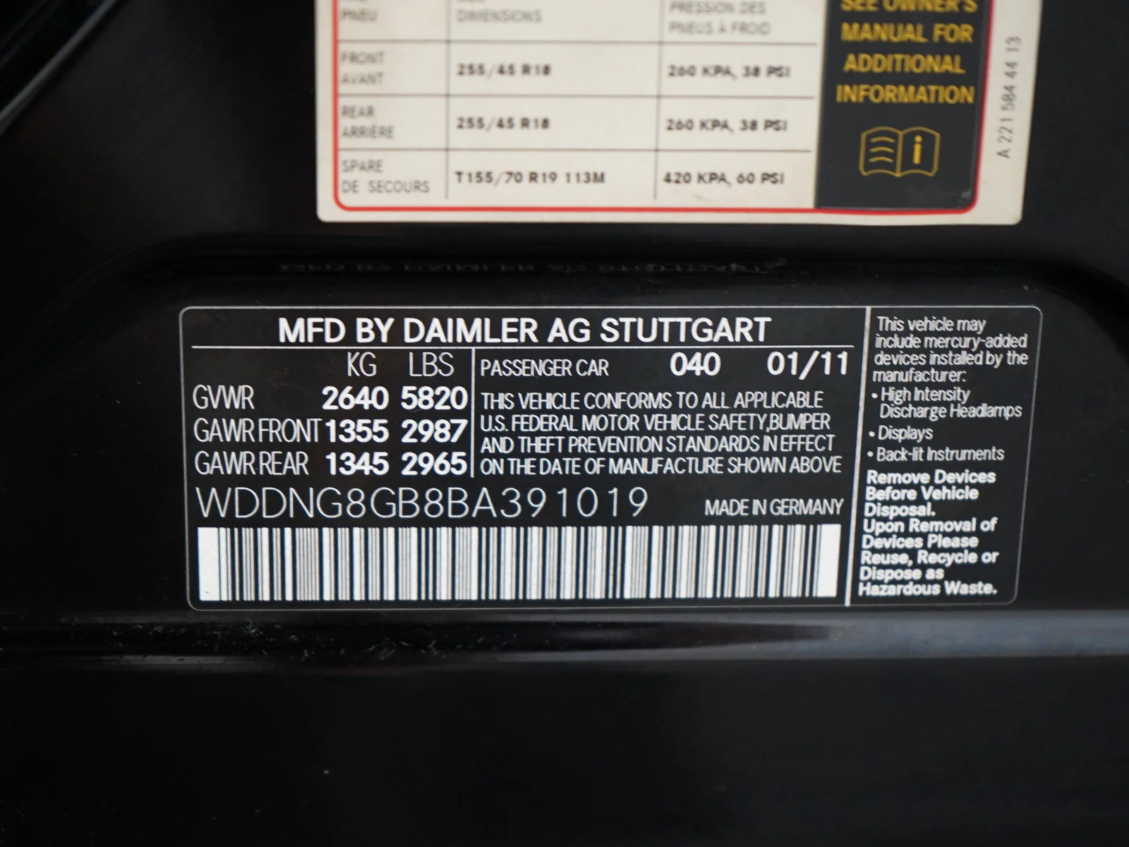 Used 2011 Black Mercedes-Benz 4D SEDAN S550 4MATIC® image 28