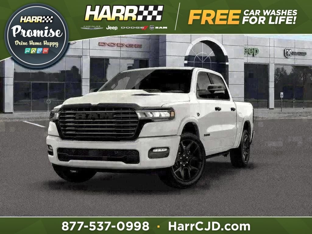 New 2026 Bright White Clear-Coat Exterior Paint RAM Laramie image 1