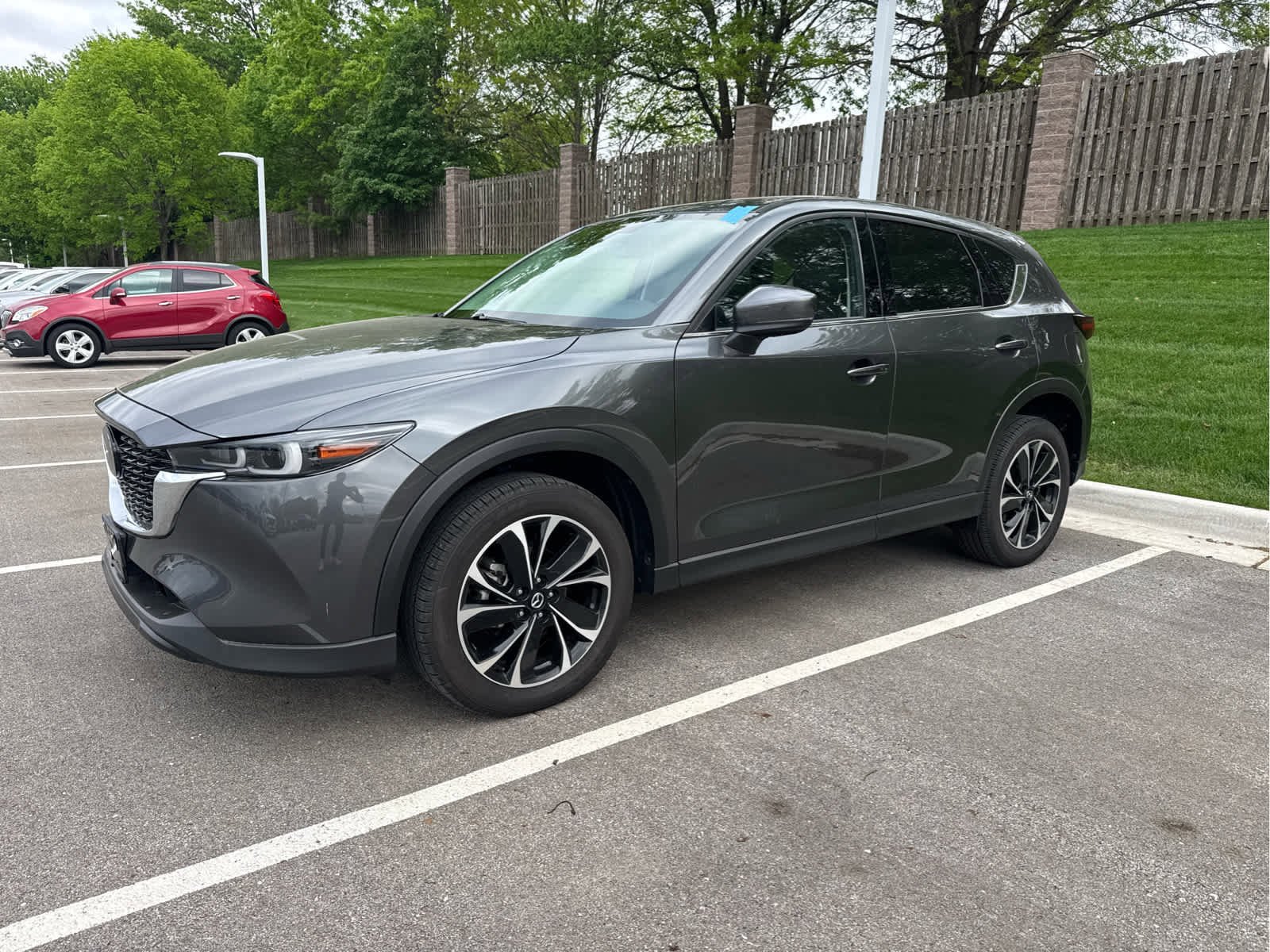 Certified 2022 Mazda CX-5 S Premium package with VIN JM3KFBDM7N1628162 for sale in Kansas City