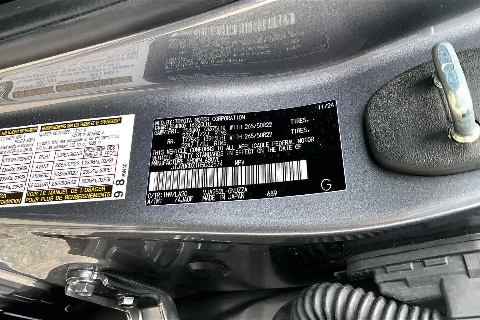 Used 2024 Nebula Gray Pearl Lexus Luxury image 37