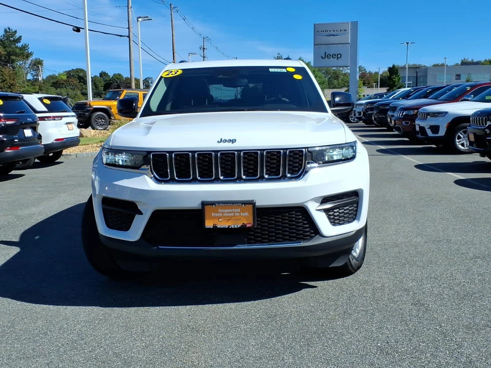 Certified Used 2023 Bright White Clearcoat Jeep Laredo X image 3