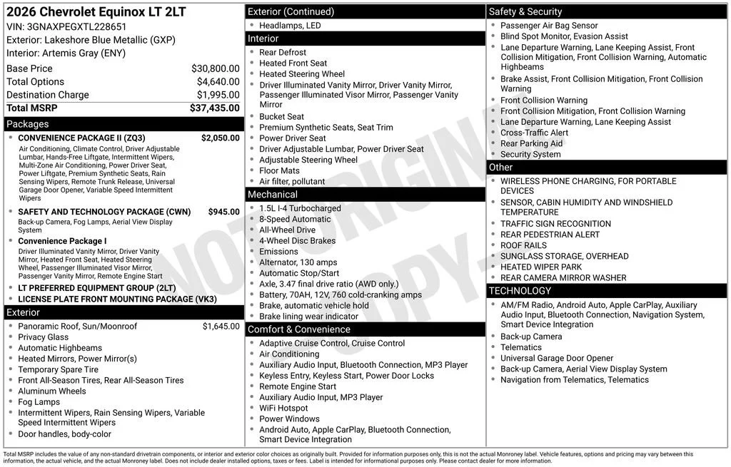 2026 Chevrolet Equinox LT - Photo 8