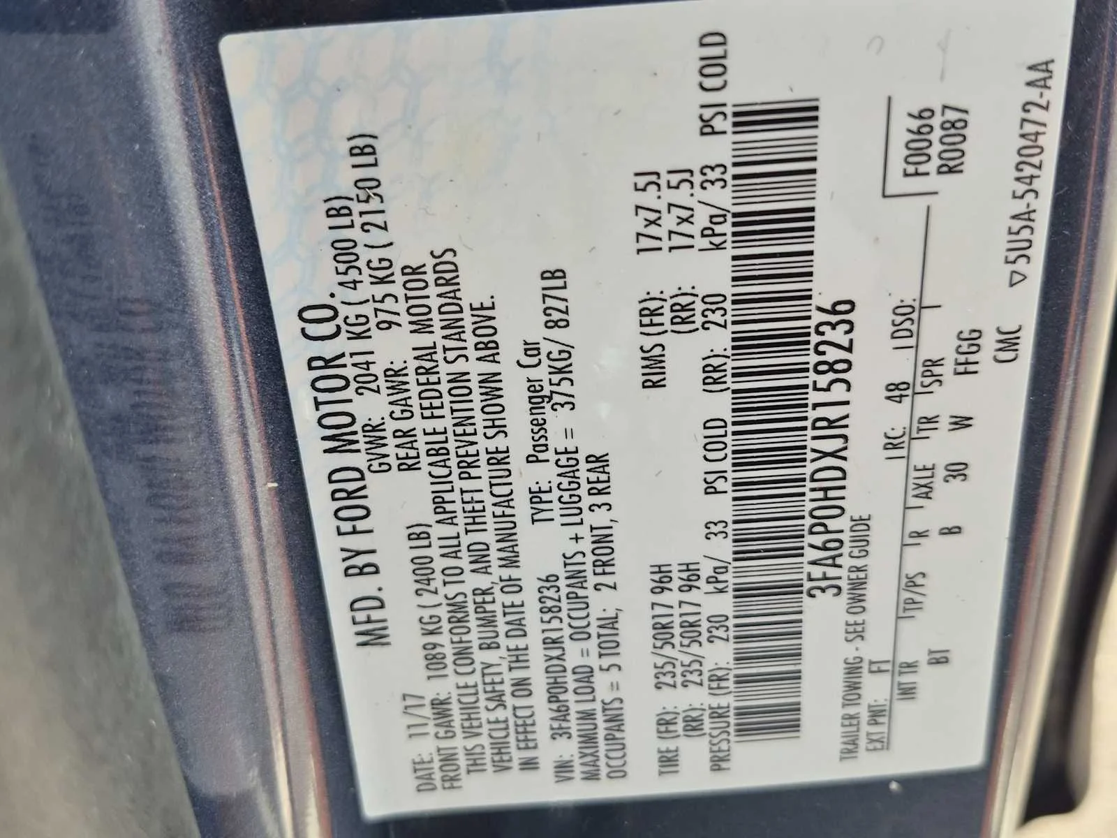 Used 2018 Blue Metallic Ford SE image 34