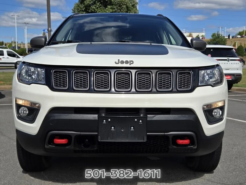Used 2021 White Clearcoat JEEP TRAILHAWK 4X4 image 8