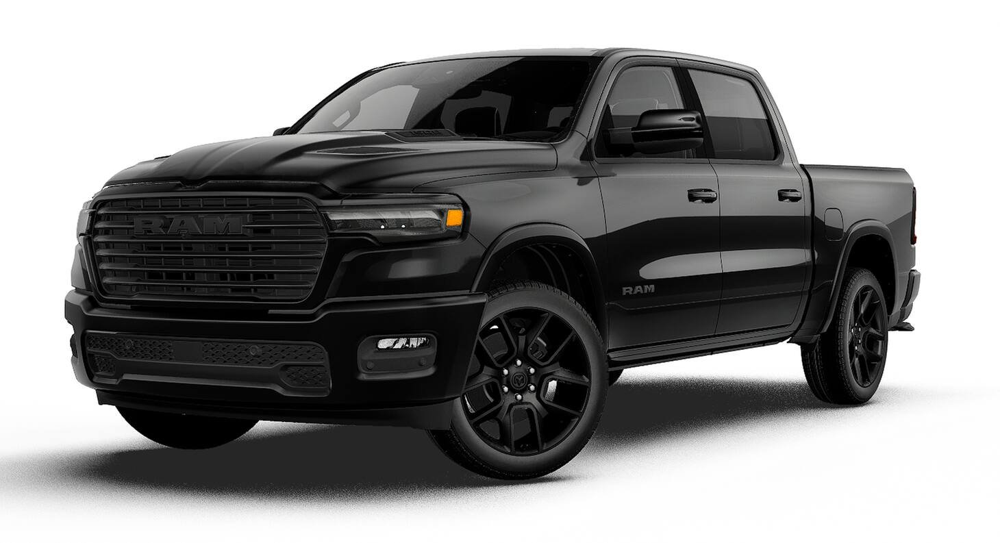 New 2027 Diamond Black Crystal Pearl-Coat Exterior Paint RAM LARAMIE image 13