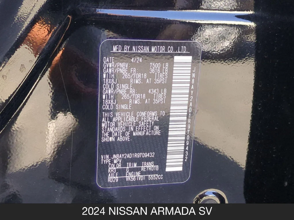 Used 2024 Black Nissan SV image 25
