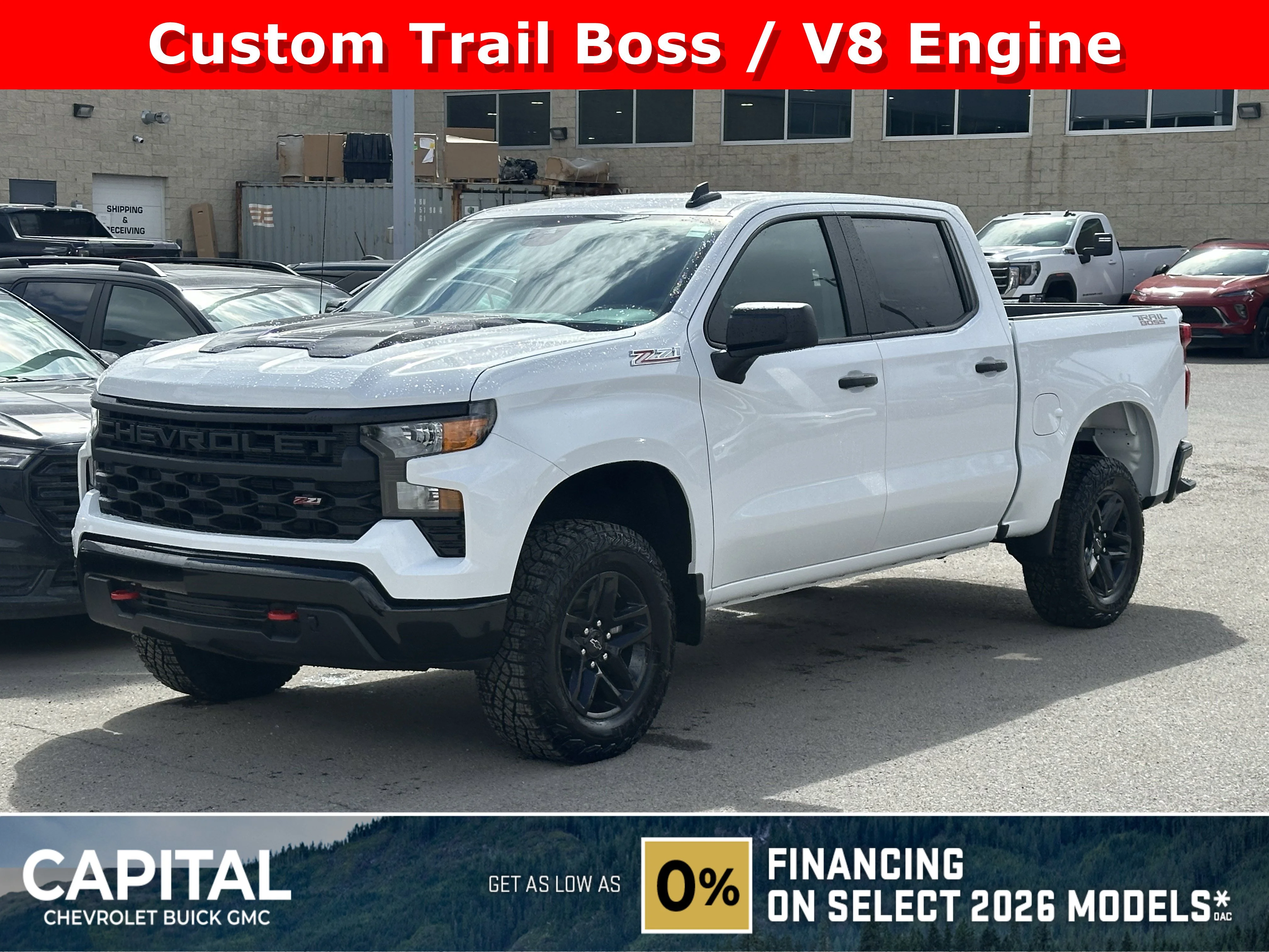 New 2026 Summit White Chevrolet Custom Trail Boss image 1