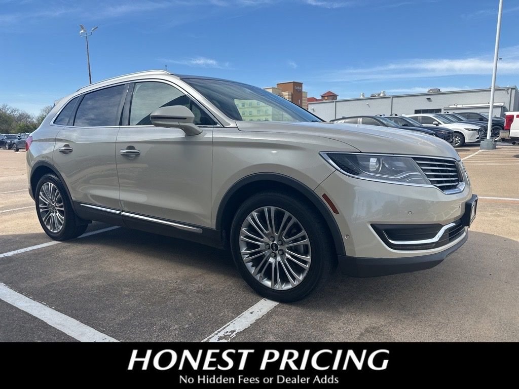 White (Ivory Pearl) 2018 Lincoln MKX Reserve FWD SUV / Crossover Front-Wheel Drive 6-Speed Automatic