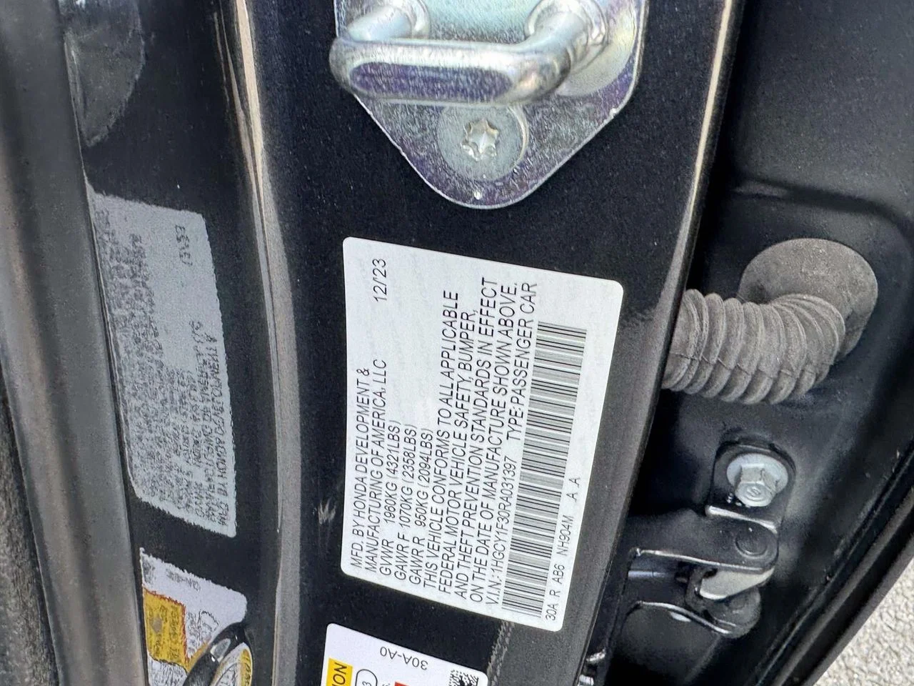 Used 2024 Meteorite Gray Metallic Honda EX image 36