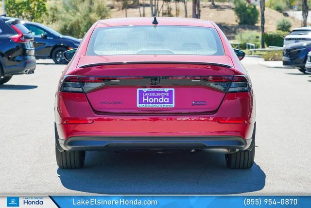 New 2026 Radiant Red Metallic Honda Sport Hybrid image 9